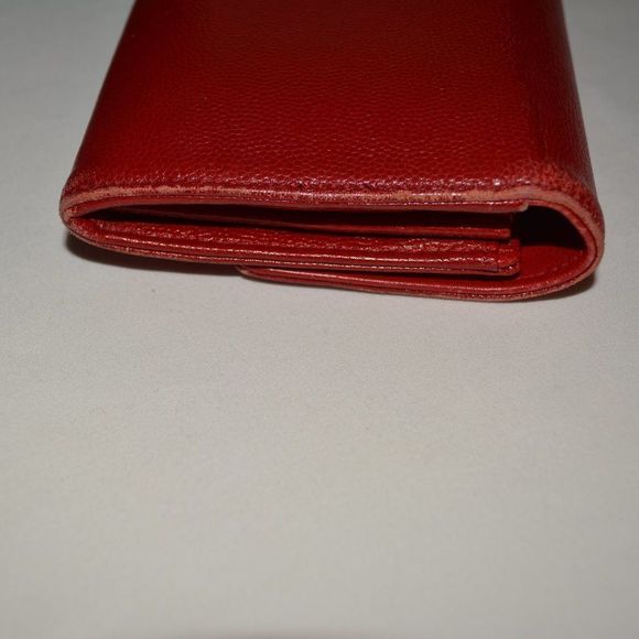 𝅺CHANEL Long Wallet Red Caviar Leather - Picture 7 of 16